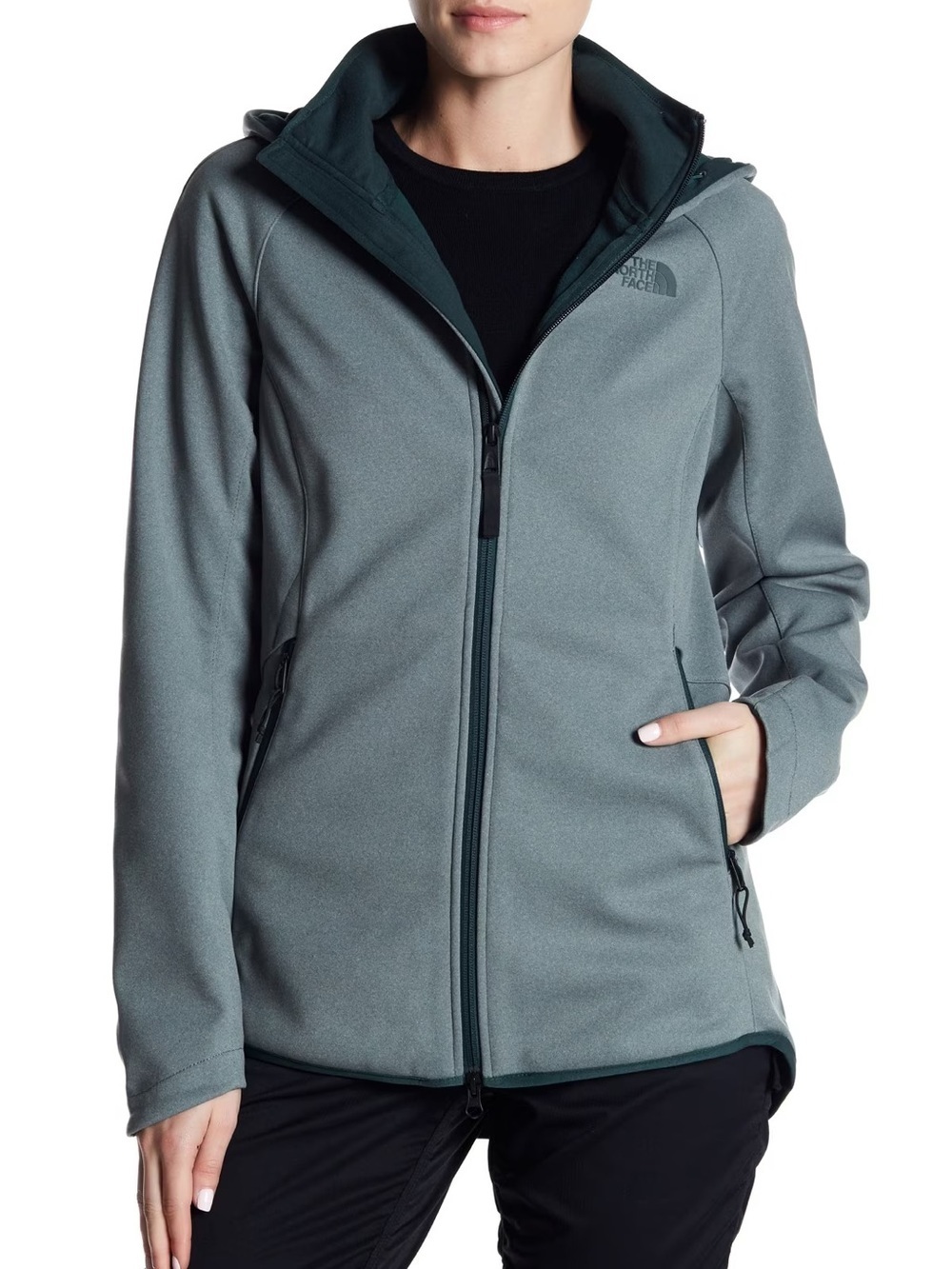 The North Face Nimble Windwall Hooded Jacket Women’s Size Small in Green - EUC!